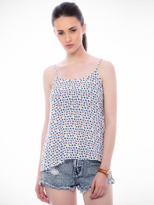 shoulder strap printed regular top - 18347410 - Very Small Image - 1