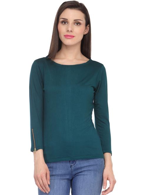 long sleeved solid regular top - 18347439 - Very Small Image - 1