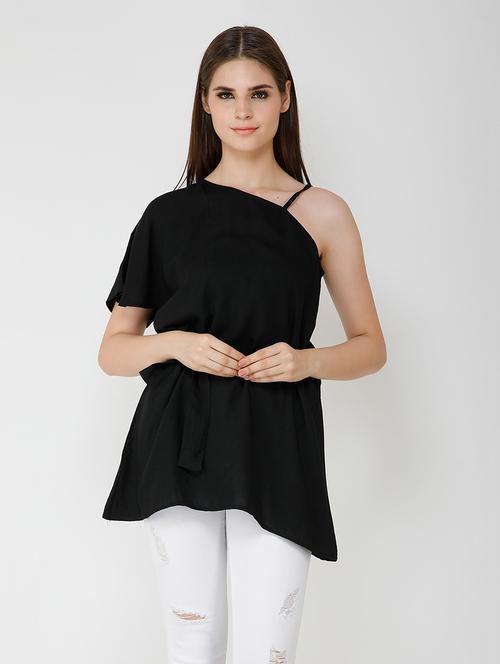 tie front solid top - 18347571 - Very Small Image - 1