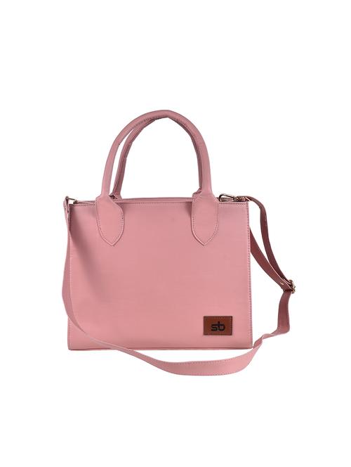 pink solid regular handbag - 18347872 - Very Small Image - 1
