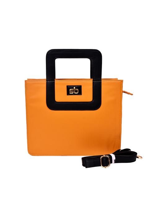 yellow solid regular handbag - 18347879 - Very Small Image - 1