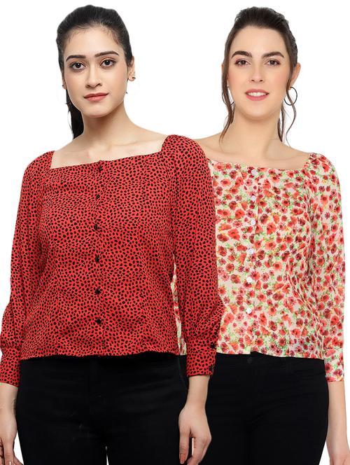 pack of 2 printed combo top - 18351368 - Very Small Image - 1