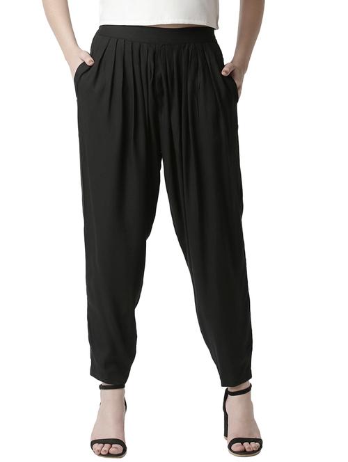 black rayon patiyala salwars - 18351399 - Very Small Image - 1