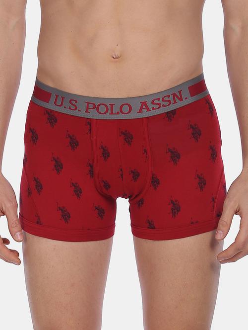 red printed trunks brief - 18351926 - Very Small Image - 1