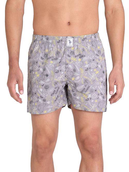 grey printed boxers brief - 18351934 - Very Small Image - 1