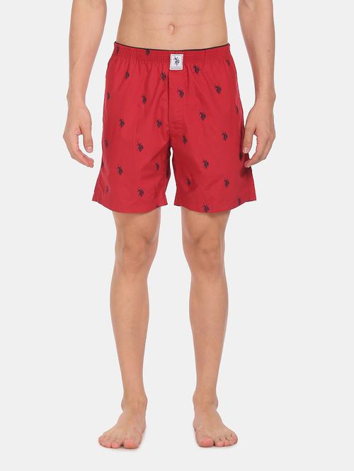 red printed boxers brief - 18352008 - Very Small Image - 1