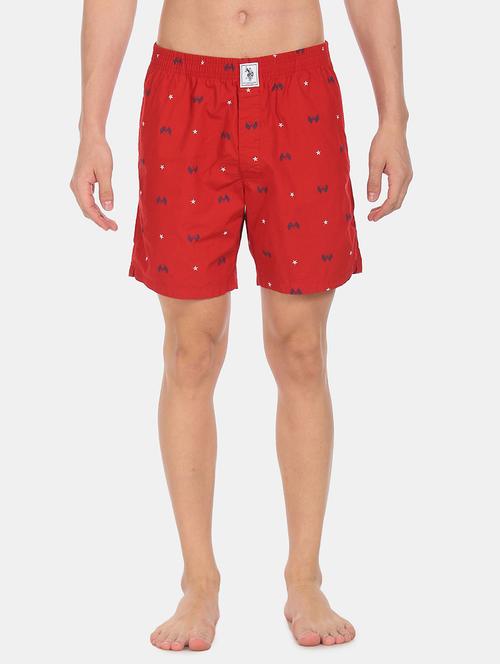 red printed boxers brief - 18352010 - Very Small Image - 1