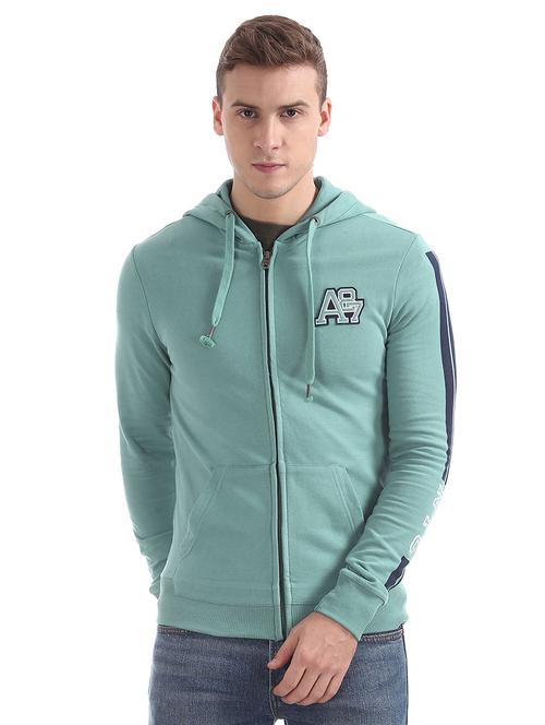 turquoise blue side taped sweatshirt - 18352256 - Very Small Image - 1