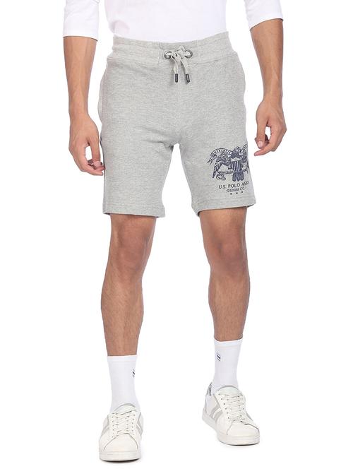 grey printed short - 18352489 - Very Small Image - 1