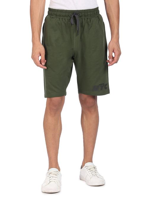 olive-green solid short - 18352511 - Very Small Image - 1