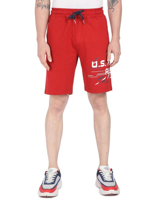 red printed short - 18352576 - Very Small Image - 1