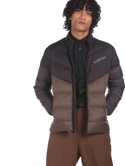 color block quilted jacket - 18352669 - Very Small Image - 1