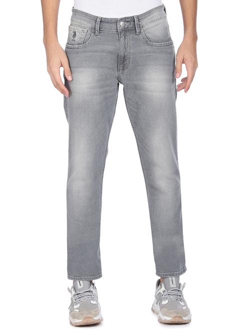 grey solid washed jean - 18352840 - Very Small Image - 1