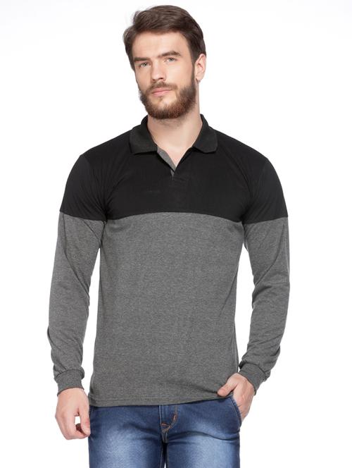 color-blocked hooded t-shirt - 18354620 - Very Small Image - 1