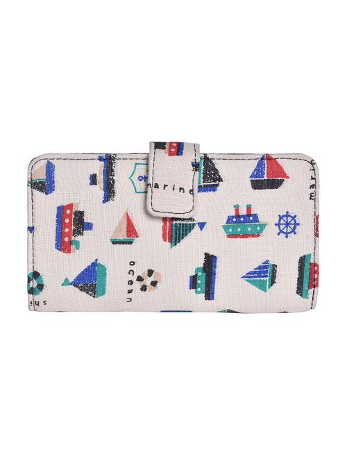 white printed wallet - 18354630 - Very Small Image - 1
