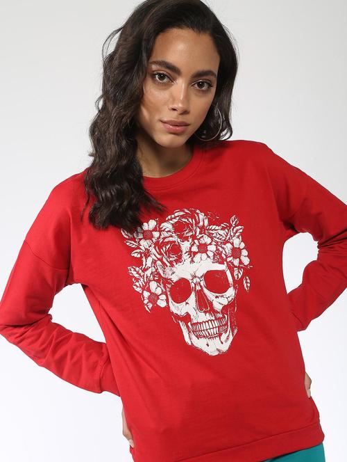 red printed sweatshirt - 18354934 - Very Small Image - 1