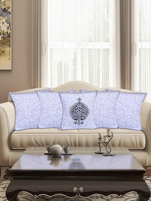 texstylers 100% cotton block print jaipuri style cushion cover - 18355204 - Very Small Image - 1