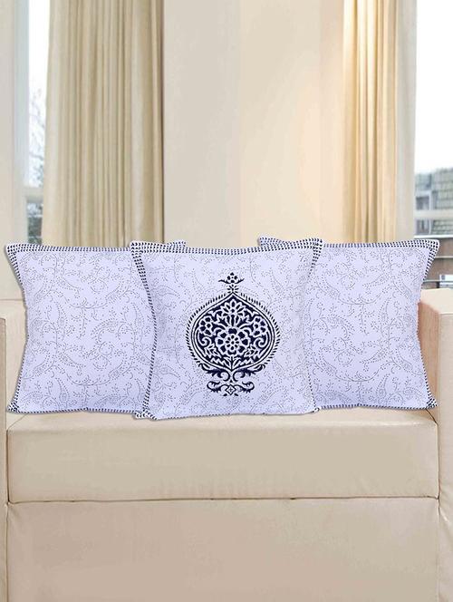 texstylers 100% cotton block print jaipuri style cushion cover - 18355214 - Very Small Image - 1