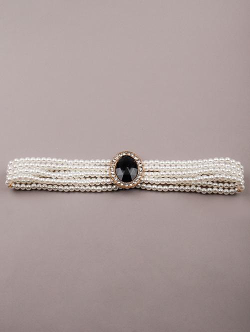 layered white waist saree belt - 18355383 - Very Small Image - 1