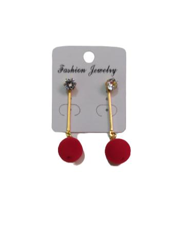 ladies metal earrings gold color - 18355850 - Very Small Image - 1
