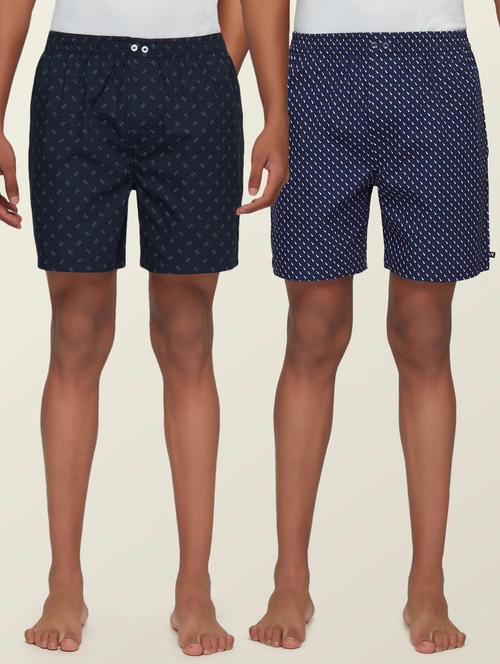 set of 2 printed cotton boxer - 18356161 - Very Small Image - 1