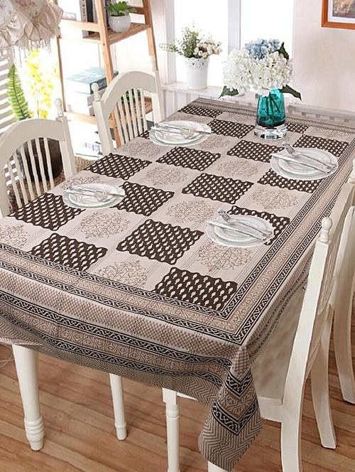 texstylehome pure cotton jaipuri abstract print 6 seater table cloth - 18357155 - Very Small Image - 1