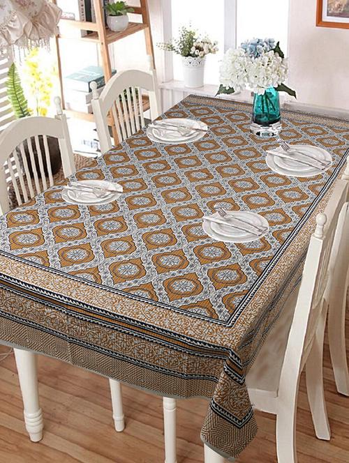 texstylehome pure cotton jaipuri abstract print 6 seater table cloth - 18357161 - Very Small Image - 1
