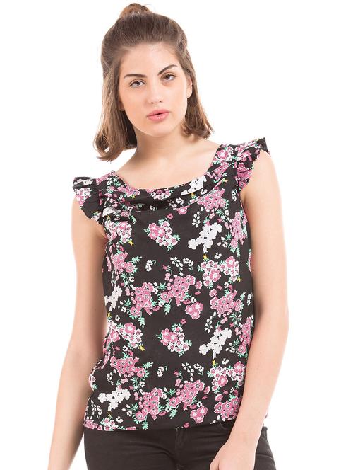square neck floral top - 18357324 - Very Small Image - 1
