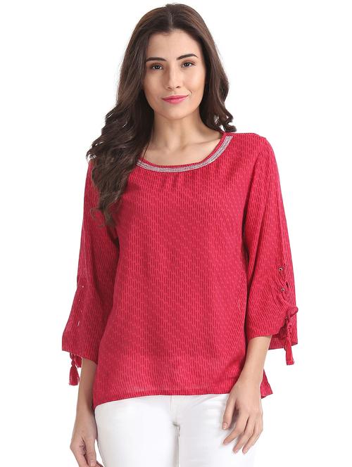 long sleeved printed regular top - 18357378 - Very Small Image - 1