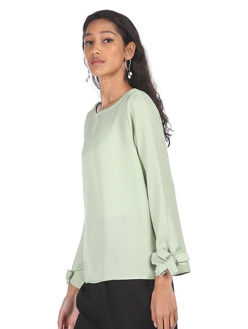 long sleeved solid regular top - 18357430 - Very Small Image - 1