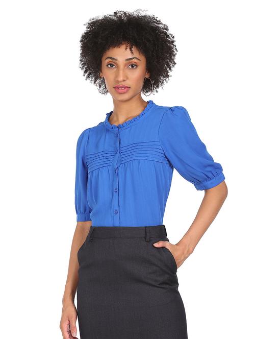 three-quarter sleeved solid regular top - 18357462 - Very Small Image - 1