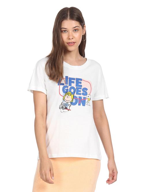 round neck printed regular tee - 18357508 - Very Small Image - 1