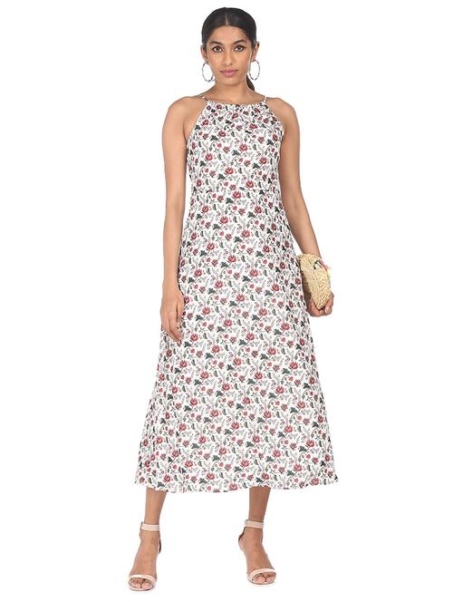 cami neck floral a-line dress - 18357800 - Very Small Image - 1