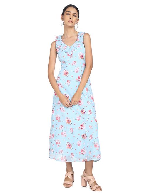 women's fit & flare floral dress - 18357803 - Very Small Image - 1
