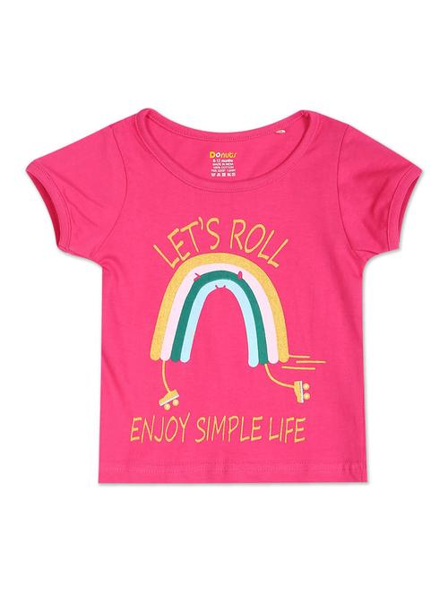 pink printed t-shirt - 18358057 - Very Small Image - 1
