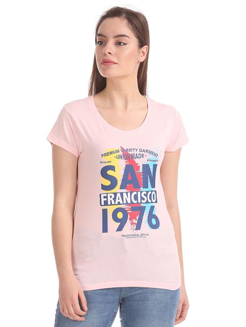 round neck printed regular tees - 18358092 - Very Small Image - 1