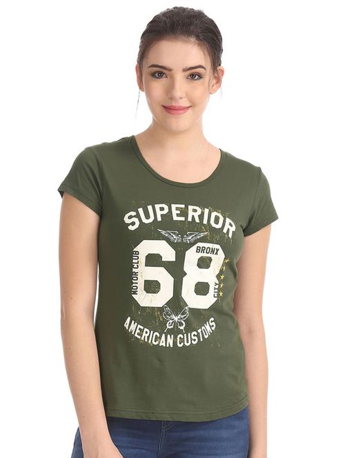 round neck printed regular tees - 18358094 - Very Small Image - 1