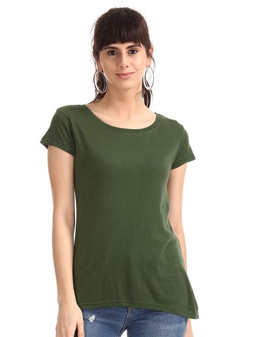 round neck solid regular tee - 18358117 - Very Small Image - 1