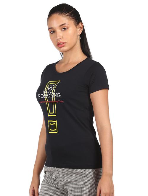 round neck printed regular tee - 18358129 - Very Small Image - 1