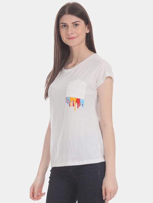crew neck solid regular tee - 18358135 - Very Small Image - 1