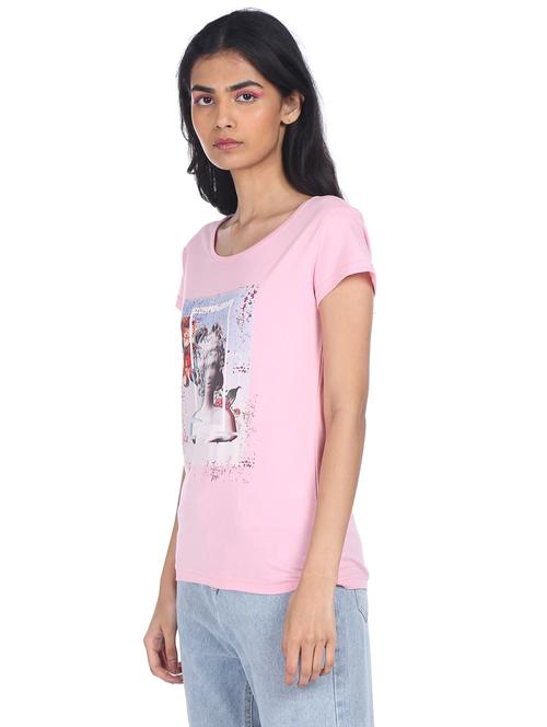 round neck graphic tee - 18358347 - Very Small Image - 1