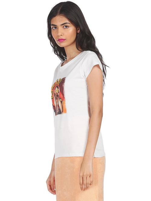 round neck graphic t-shirt - 18358397 - Very Small Image - 1