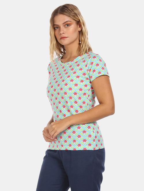 round neck printed t-shirt - 18358429 - Very Small Image - 1