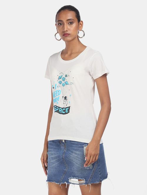 round neck graphic t-shirt - 18358436 - Very Small Image - 1