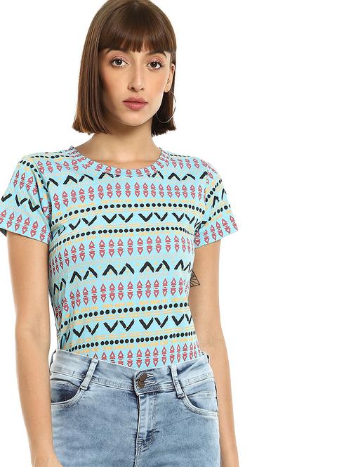 round neck printed t-shirt - 18358443 - Very Small Image - 1