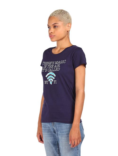round neck graphic tee - 18358454 - Very Small Image - 1
