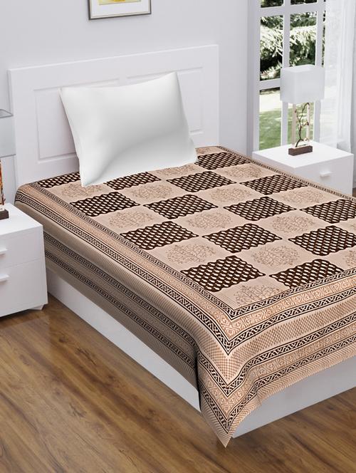 texstylehome pure cotton abstract jaipuri print single bedsheet - 18358593 - Very Small Image - 1