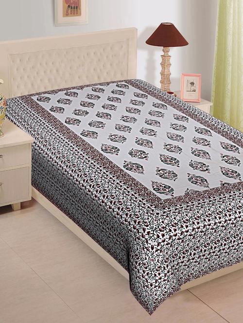 texstylehome pure cotton abstract jaipuri print single bedsheet - 18358753 - Very Small Image - 1