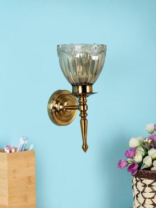lovely antique gold iron wall lights - 18358861 - Very Small Image - 1