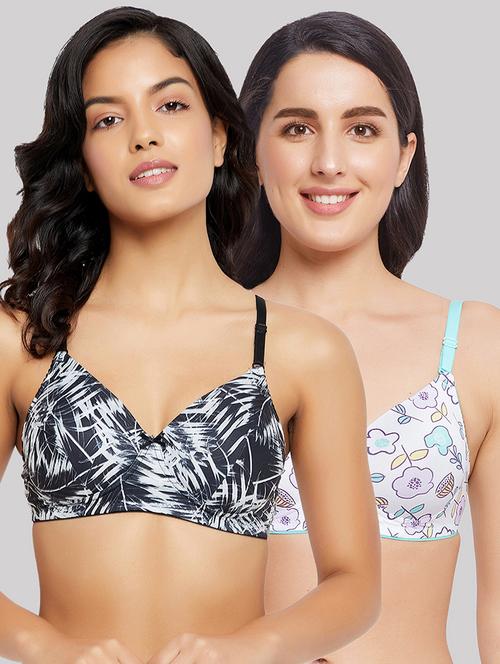 pack of 2 printed t-shirt bra - 18359002 - Very Small Image - 1